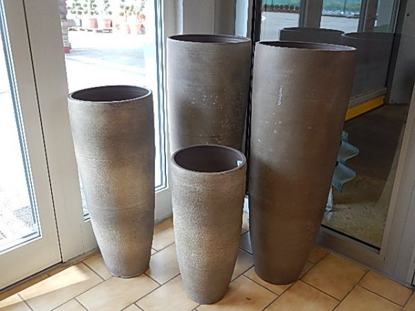 18ET11-G VASE ELVIRA GRIS PATINE