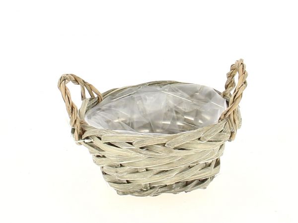 19GH2005 PANIER AVEC POIGNEES GRIS