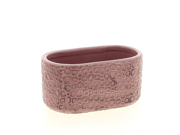 21DL1052-PK JARDINIERE QUADRA ROSE