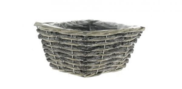 20KT2093 PANIER CARRE BAS GRIS