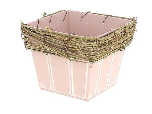 21NG1174-PK ZINC CARRE ROSE
