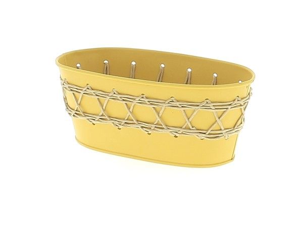 21NG1193-J ZINC JARDINIERE JAUNE