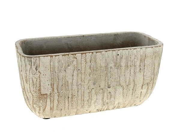 21GG2027-BE JARDINIERE STRIE BEIGE