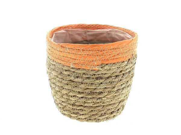 22TQ1014-O PANIER NATUREL/ORANGE