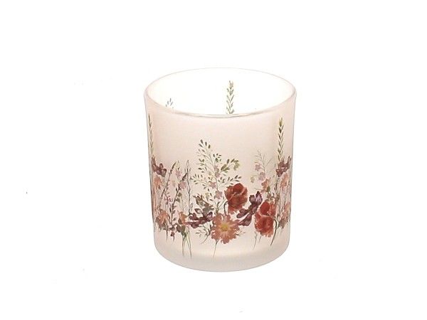 22BT1018 VERRE FLEURS