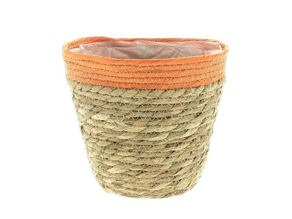 22TQ1016-O PANIER NATUREL/ORANGE