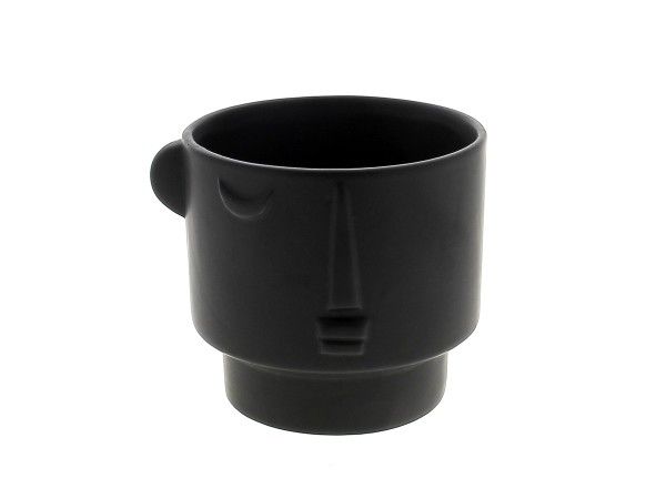 22DL1095-N CACHE-POT TETE NOIR