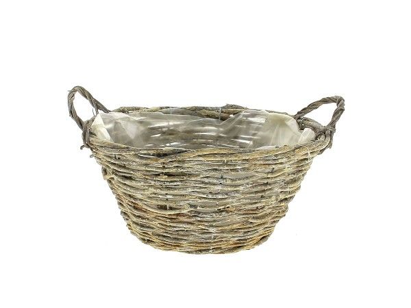 1328P25-GRY PANIER GRIS BLANCHI