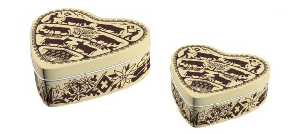 20HC1076-S2 BOITE COEUR set de 2 vache