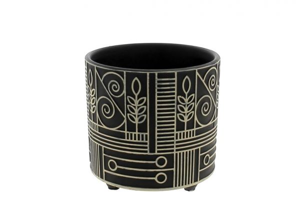 22CCP2014-N CP CERAMIQUE HIEROGLYPH NOIR