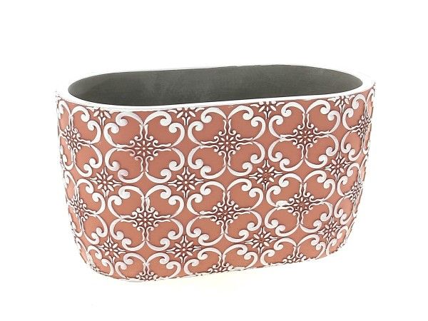 22DL1022-PK JARDINIERE CIMENT ROSE