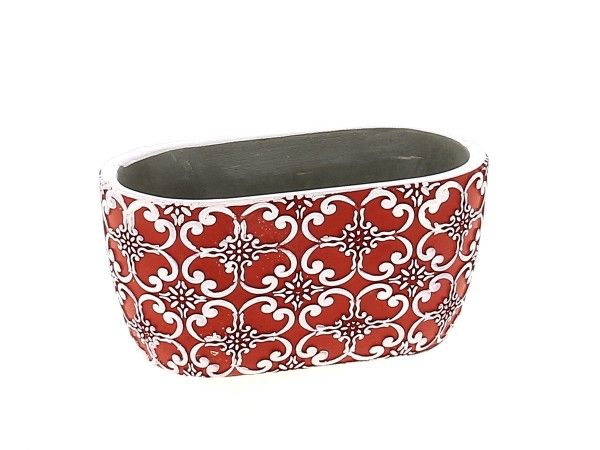 22DL1022-R JARDINIERE CIMENT ROUGE