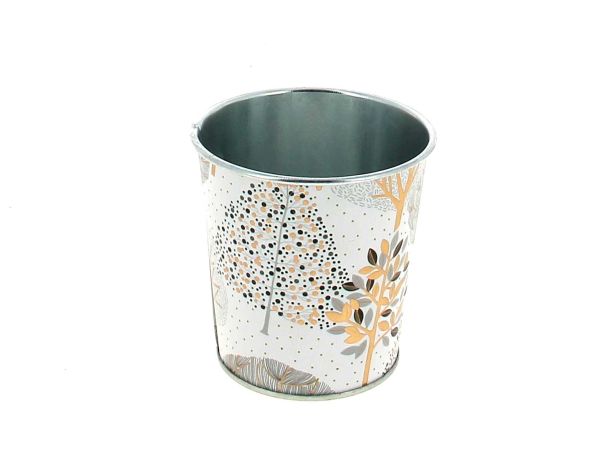 24HC2030-WH CACHE-POT FORET BLANC-DORE