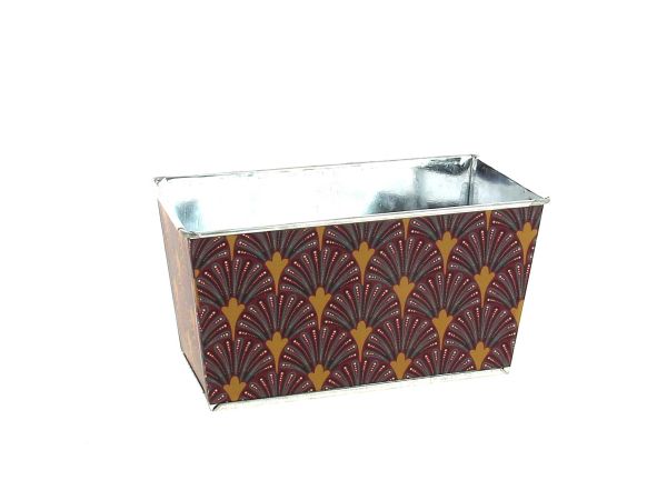 24NG2341 JARDINIERE PAON PARME/OR