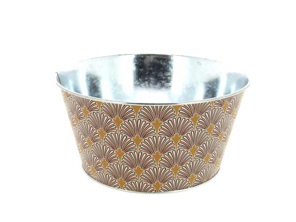 24NG2355 COUPE PAON GRIS/OR