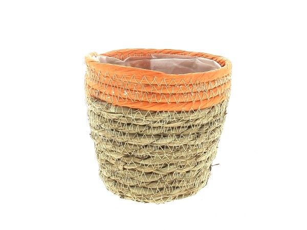 22TQ1013-O PANIER NATUR/ORANGE