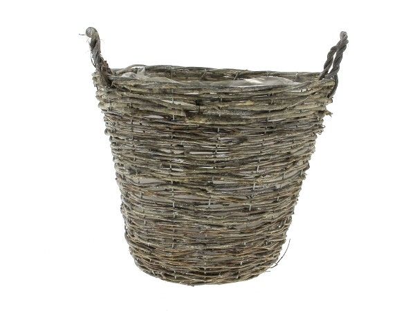 1329P33-GRY PANIER GRIS BLANCHI