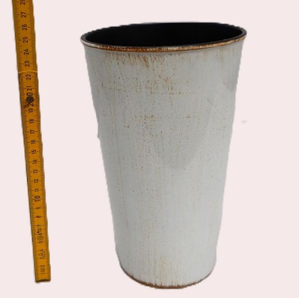18HY1034-WHV VASE POLIPRO BLANC VIEILLI