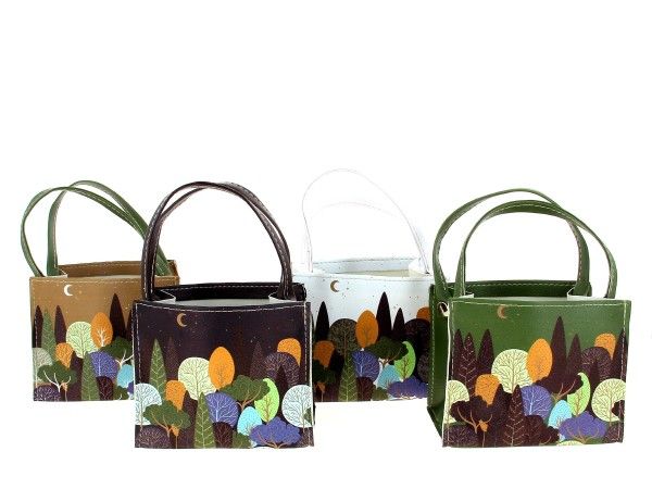 25HC2033-A4 SAC SIMILI-CUIR DECORS FORET