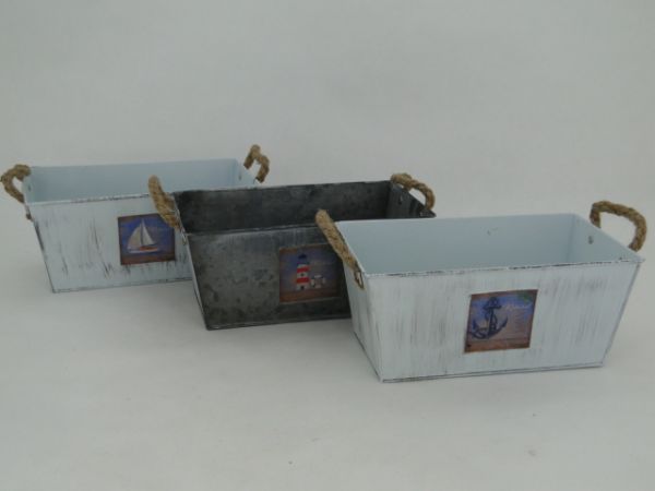 16NG1221 JARDINIERE ZINC ASS