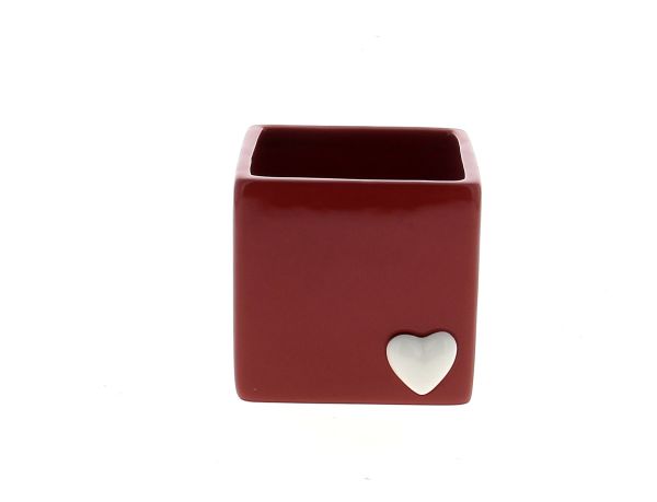 20DL1111-R CP ROUGE COEUR BLANC