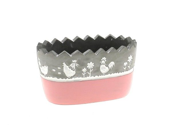 22DL1089-PK JARDINIERE OEUF ROSE