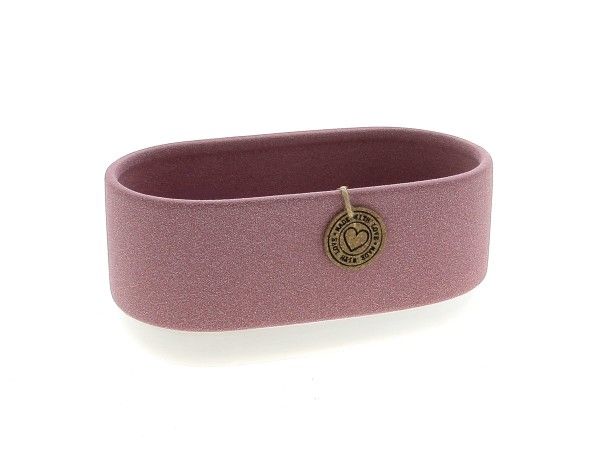 22XG1013-PK JARDINIERE OVALE ROSE