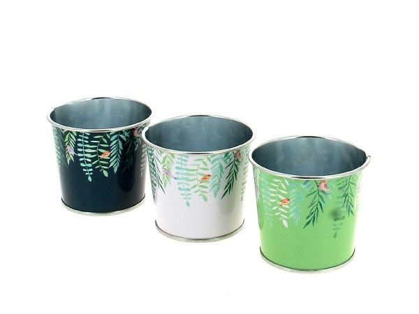 26HC1125-A3 C.POT METAL MOTIF VEGETAL