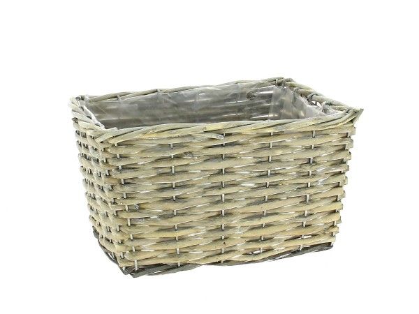 26LCY1006 PANIER RECT.GRIS 23CM