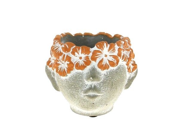 26SFC1000-TR C.POT TETE FRANGE FLEURIE