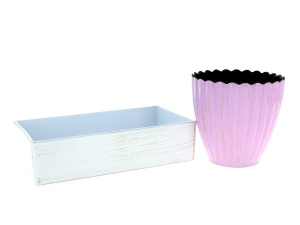 26HY1023-PKG PLATEAU RECT. PLAST. DECO BROSSE